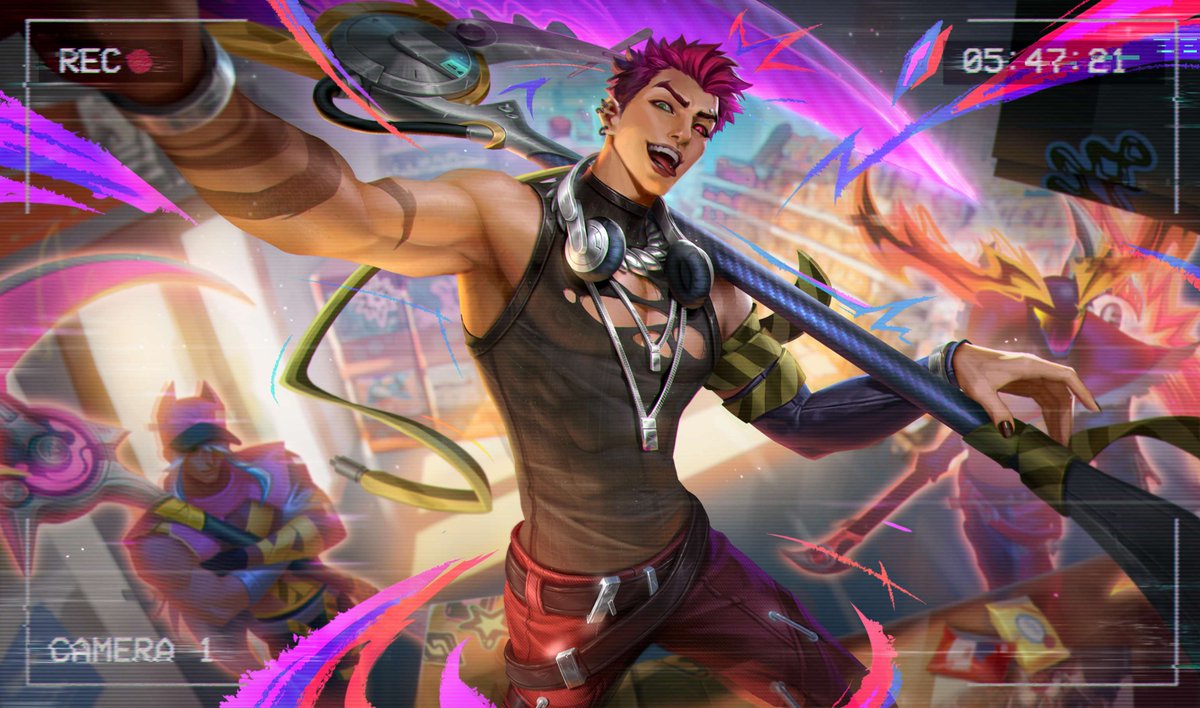 lol_es's tweet photo. "Mira cómo te he calado".

Aphelios, Ezreal y Kayn HEARTSTEEL - Live My Life llegan con la versión 26.20. https://t.co/dDdq6cJyke