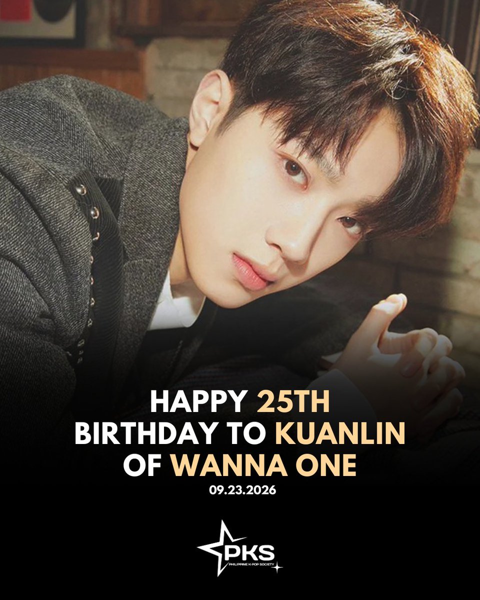 PKS_Official's tweet photo. Happy 25th Birthday to #Kuanlin of #WannaOne! 🥳🎉 https://t.co/k0B3YBoHDF