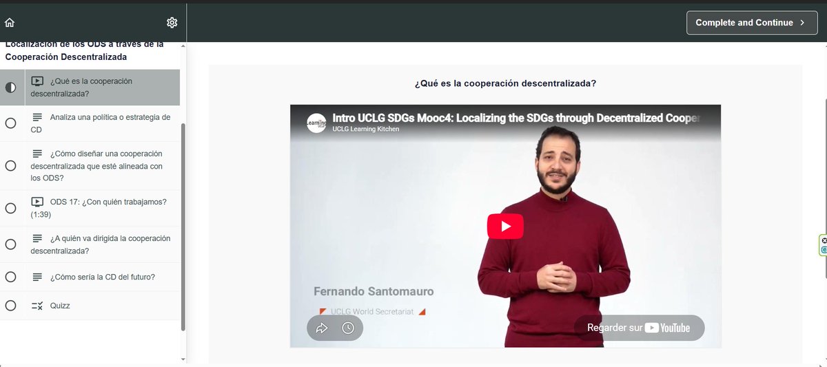 UCLGLearning's tweet photo. 🙌Don't forget to participate in our #Mini-Mooc #OnlineCourse on #DecentralizedCooperation and #SDGs, produced with @Platforma4Dev 
🧑‍💻Available in English, French, Spanish, Portuguese &amp; Turkish
👨‍🏫Free, Open and with Certificates, at https://t.co/9kD7n3uMYK https://t.co/FPI5nEY0sF