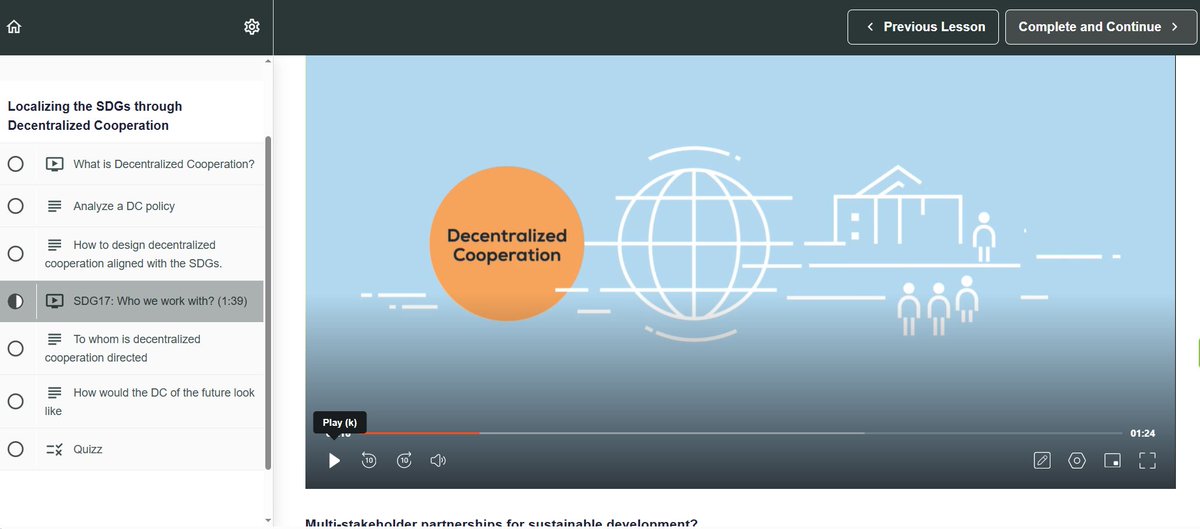 UCLGLearning's tweet photo. 🙌Don't forget to participate in our #Mini-Mooc #OnlineCourse on #DecentralizedCooperation and #SDGs, produced with @Platforma4Dev 
🧑‍💻Available in English, French, Spanish, Portuguese &amp; Turkish
👨‍🏫Free, Open and with Certificates, at https://t.co/9kD7n3uMYK https://t.co/FPI5nEY0sF