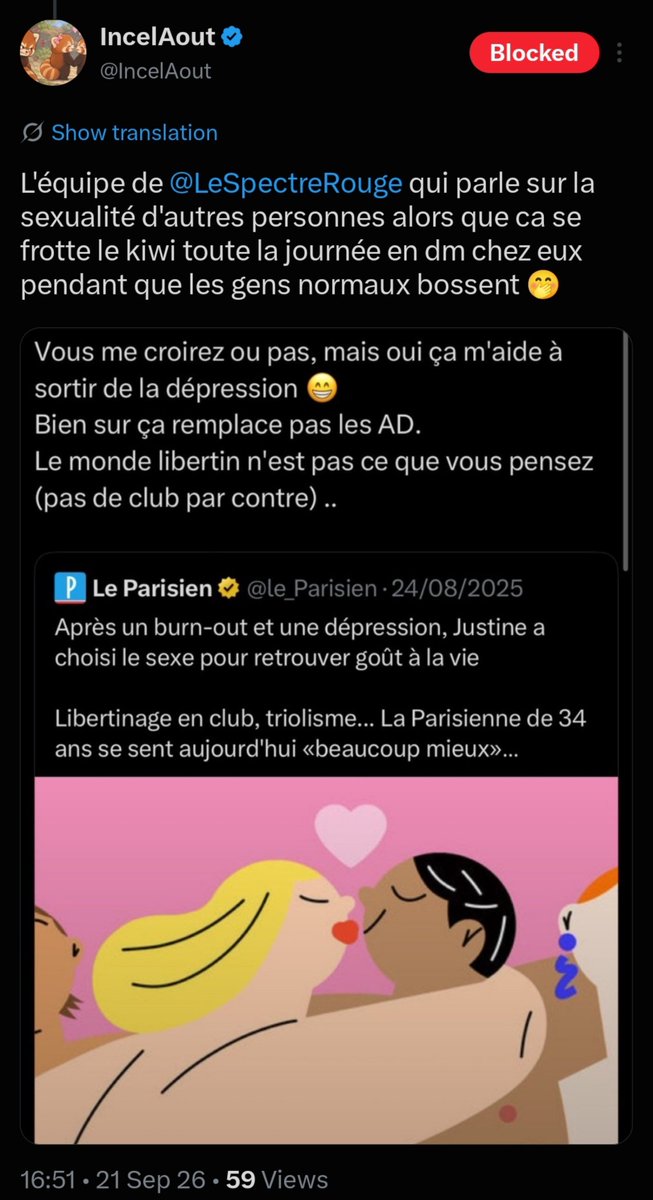 ArchivisteRouge's tweet photo. Ah bah tiens, je vois que @IncelAout porte bien son @ finalement https://t.co/4w4wROyOdF