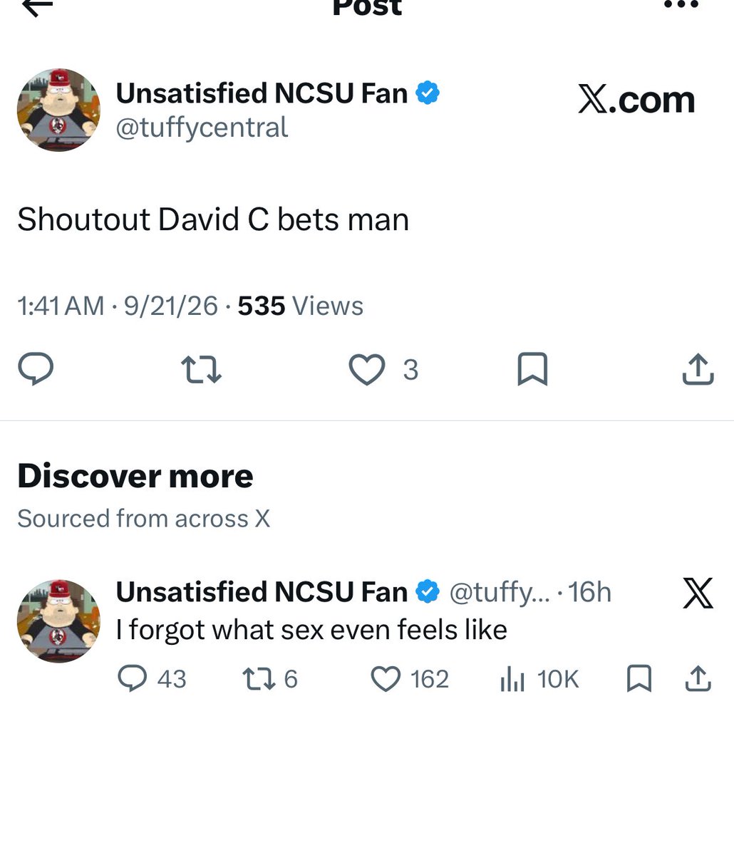 Blitzer_8's tweet photo. What did David C Bets do to @tuffycentral https://t.co/85xfVS7cSQ