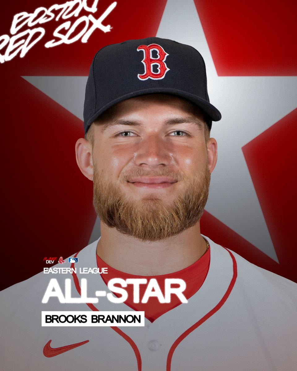 RedSoxPlayerDev's tweet photo. Congratulations to Brooks Brannon on being named an Eastern League All-Star! https://t.co/v2Mmw3MPuq