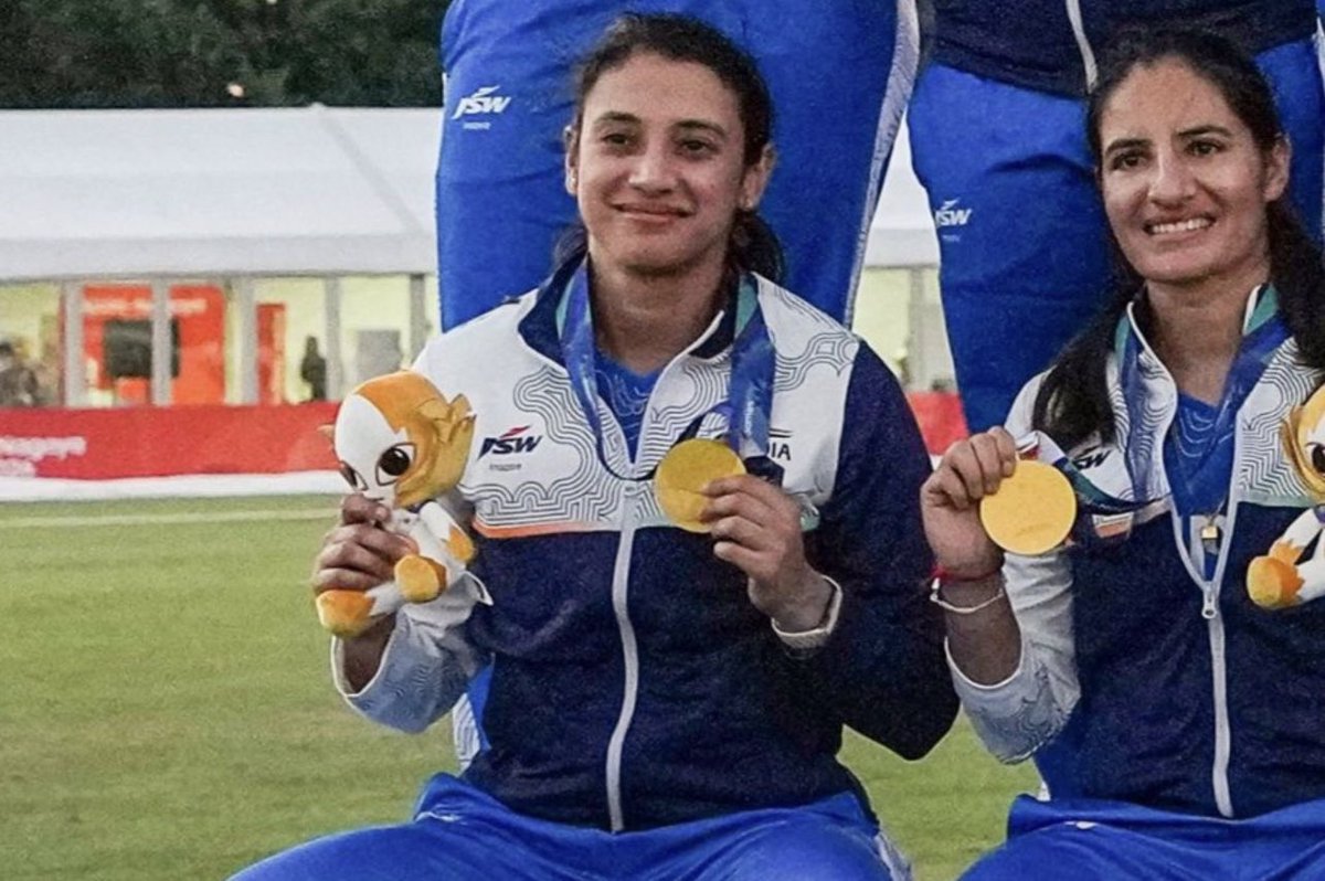 Chalztweets's tweet photo. — Smriti Mandhana Said: “Winning India’s first gold is special, but the journey doesn’t stop here. Bigger challenges await in the World Cup and Olympics. We must keep improving and moving forward.” https://t.co/6GzVtlv3ov