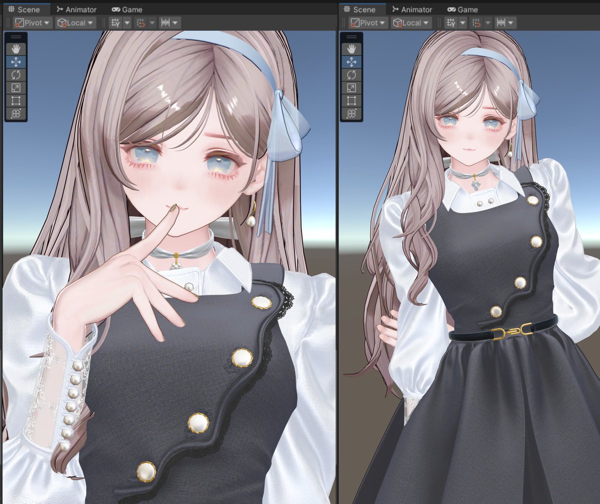 mak0t0_vrc's tweet photo. まだまだWIPだけど
女学院で一緒にひみつを作ってくれるマリシアちゃんできた… https://t.co/NUtVSdYCkR