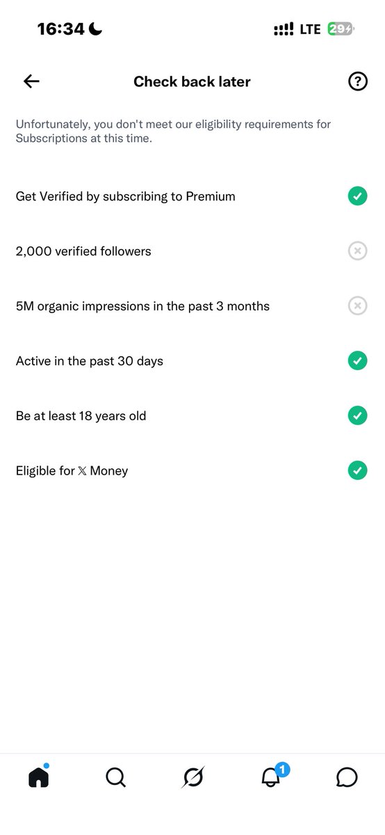 Layii_wey_sabi's tweet photo. Officially Eligible for X money. Only you guys and algorithm fit make the other 2 happen😞. https://t.co/7G6s3aff4j