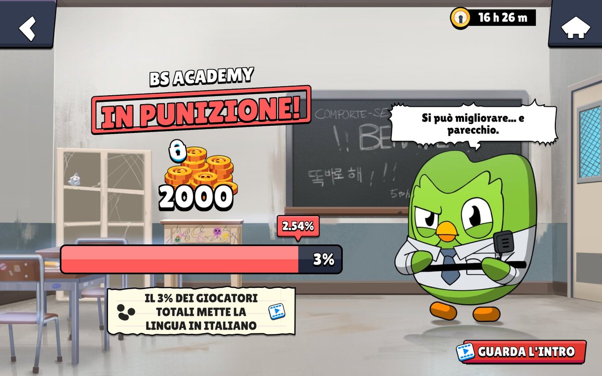 KoRo_Concept's tweet photo. @BrawlStars Per quello? 😭✌️ #Duolingo #BrawlStars https://t.co/DYgDBzcWHA