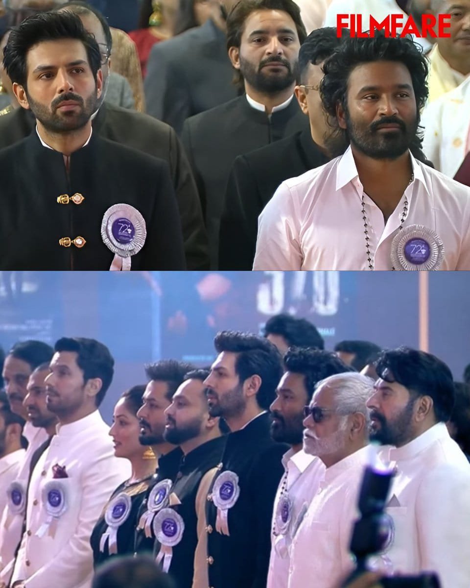 TheShephered_'s tweet photo. National Award winners together, now coming together for OM. Dhanush and Mammootty in one frame, a celebration of Indian cinema and two remarkable journeys

#Dhanush #Mammootty #OM https://t.co/0OIHb0ePcL