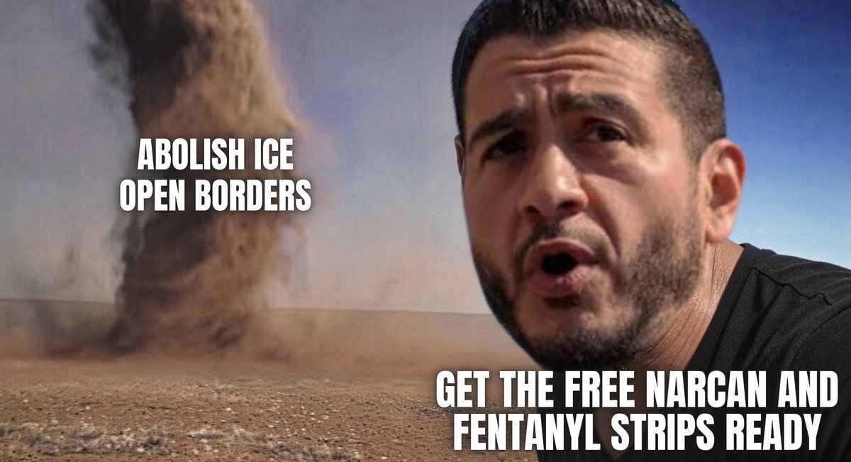 PatriotPostGirl's tweet photo. Abdul El-Sayed wants to abolish ICE, and reopen the border, while Michigan lost 1.8K people last year to drug overdoses. He thinks putting vending machines with free Narcan and fentanyl test strips will fix the crisis he created. https://t.co/yE3VA1QnDF