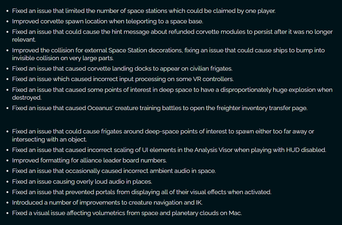 NoMansSky's tweet photo. Cosmos Hotfix 7.04 is out now with lots of fixes and improvements 😍

https://t.co/k1Af5wby8u https://t.co/LoI3lw5XSU