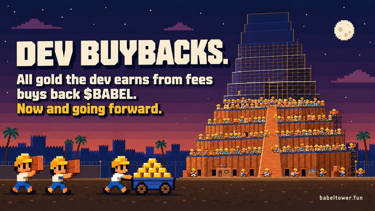 babeltowerfun's tweet photo. Dev wallet used 2 ounces of gold to buy back 2.3% of the supply.

The Tower of Babel must be built

$BABEL https://t.co/3Y42hpR2gy