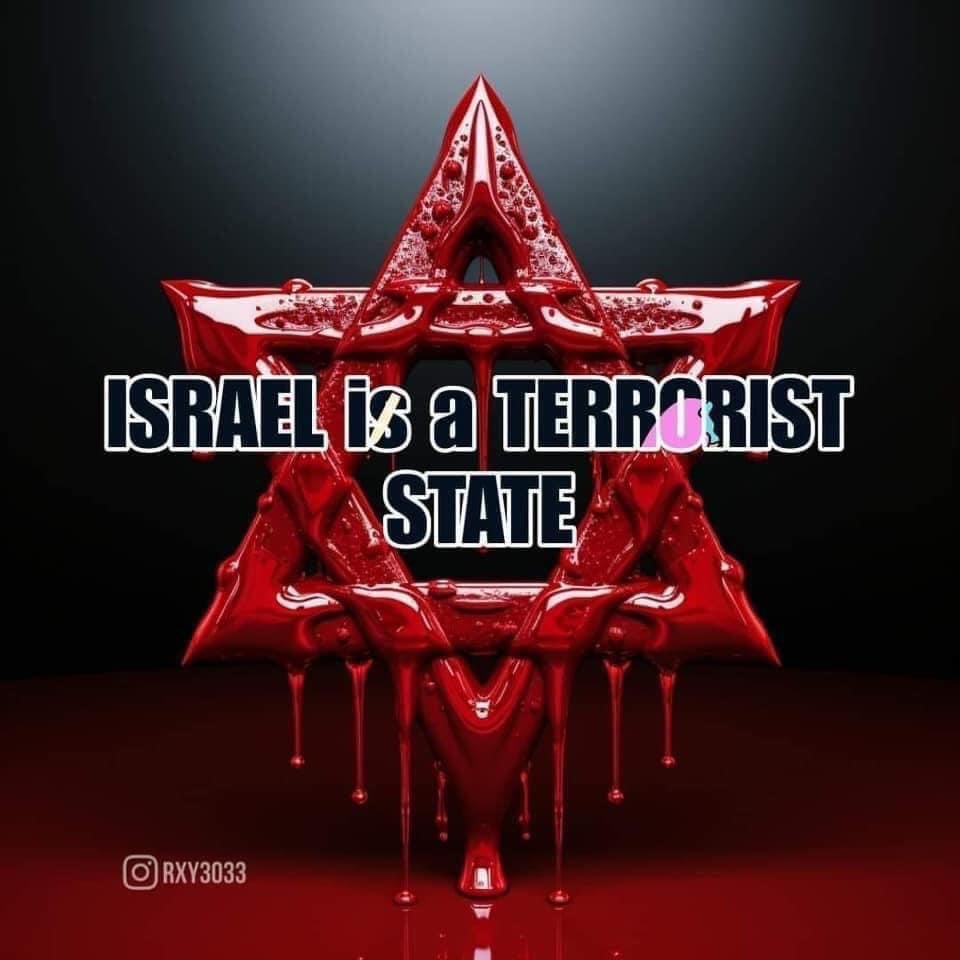 AnaMari5153's tweet photo. @YosoyPedrero Israel es un estado terrorista https://t.co/Rm6ZMdYxQX