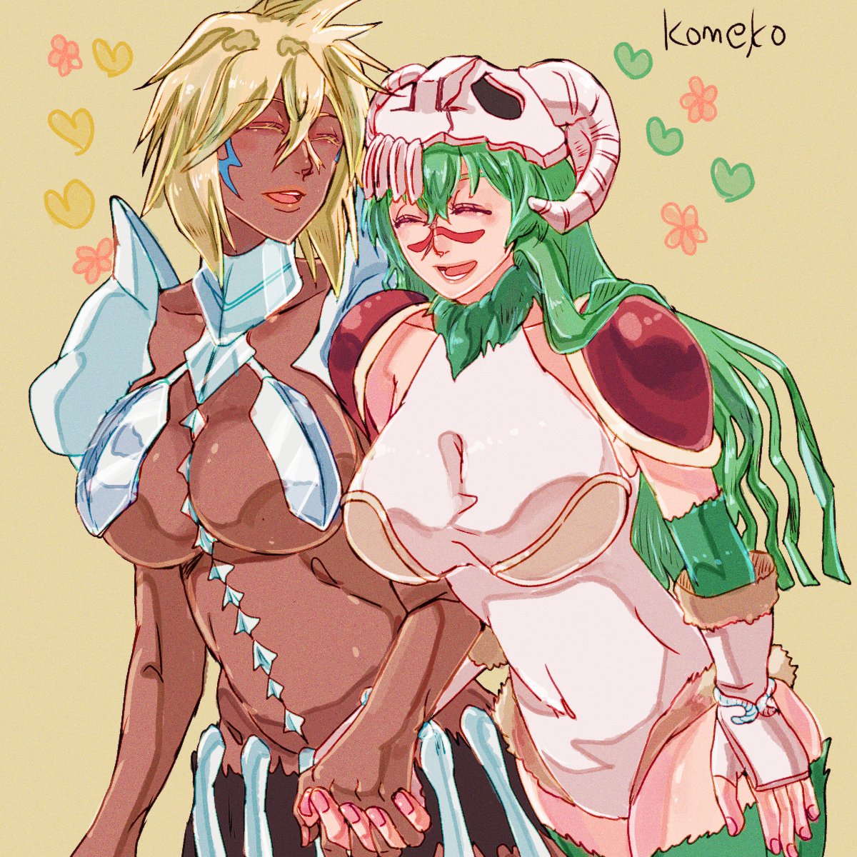QRaEUA9jvcdpwOa's tweet photo. 仲良し手つなぎなハリベル様とネリエル様🦈🐏 https://t.co/ZNj9aYSURG