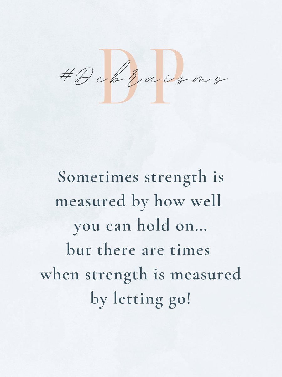 palmerdebra's tweet photo. Strength isn’t always about holding on tightly. Letting go doesn’t mean giving up. Sometimes, it means trusting that what is meant for us will find its way.
#Debraisms #LettingGo #InnerStrength #TrustTheJourney #LifeLessons https://t.co/RsDzLvehBq