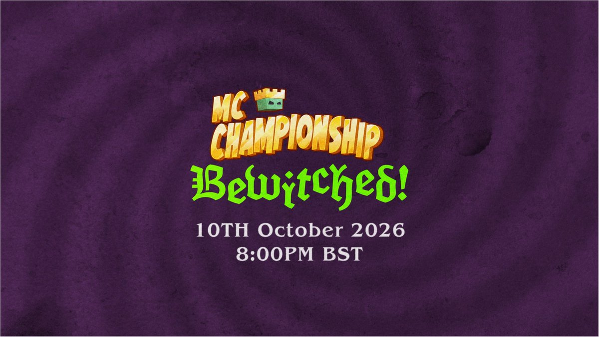 MCChampionship_'s tweet photo. 👻 BOO!

It’s spoOoOky season, so let’s kick it off with MCC: Bewitched!

Don’t get left in the dark... tune in on October 10th at 8pm BST https://t.co/3s3HHqElc4