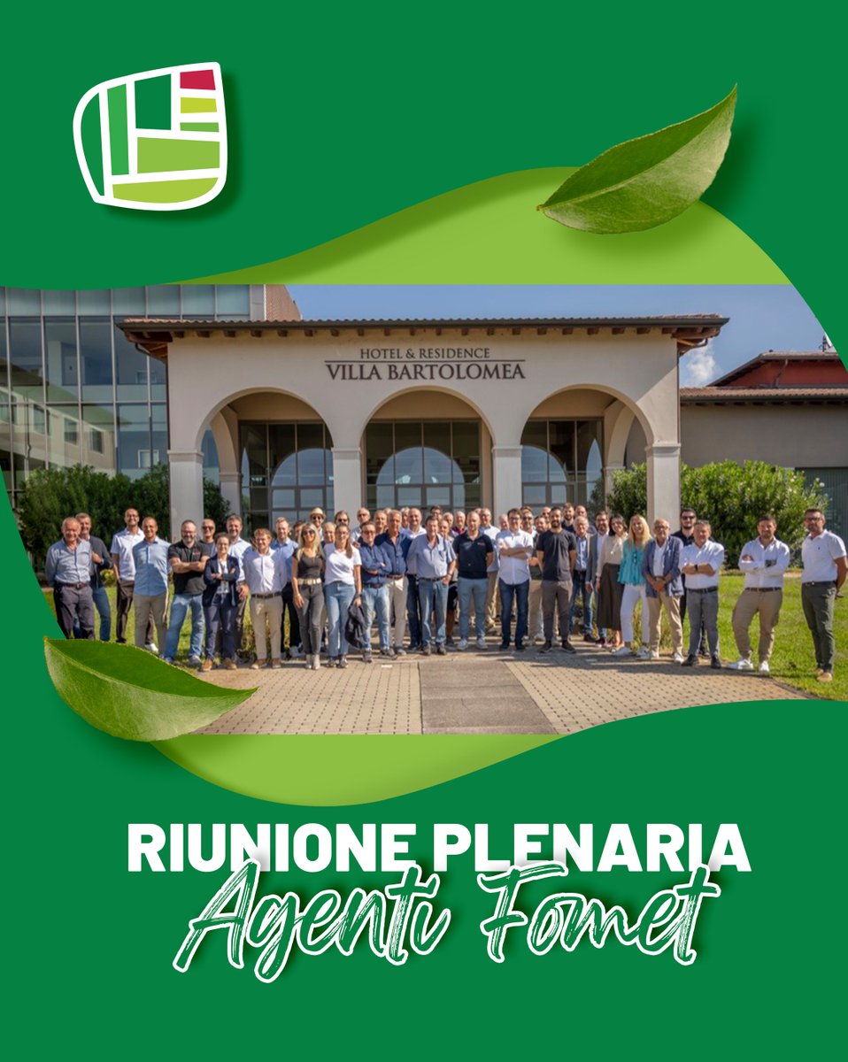 fometfert's tweet photo. Il 15 settembre, a Villa Bartolomea, si è svolta la nostra consueta Riunione Plenaria degli Agenti di vendita Fomet. 👥
Un’importante occasione di incontro e confronto. 💪
🌱Continuiamo a crescere insieme, sempre più preparati e vicini alle esigenze dell’agricoltura. 🌱
#fomet https://t.co/KUVF6SEUbI