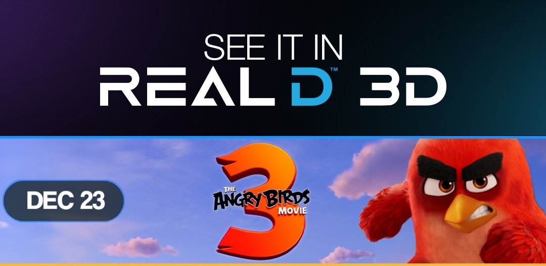 JohnCohen1's tweet photo. The Angry Birds Movie 3 #InRealD3D https://t.co/80PPL4Y8vS
