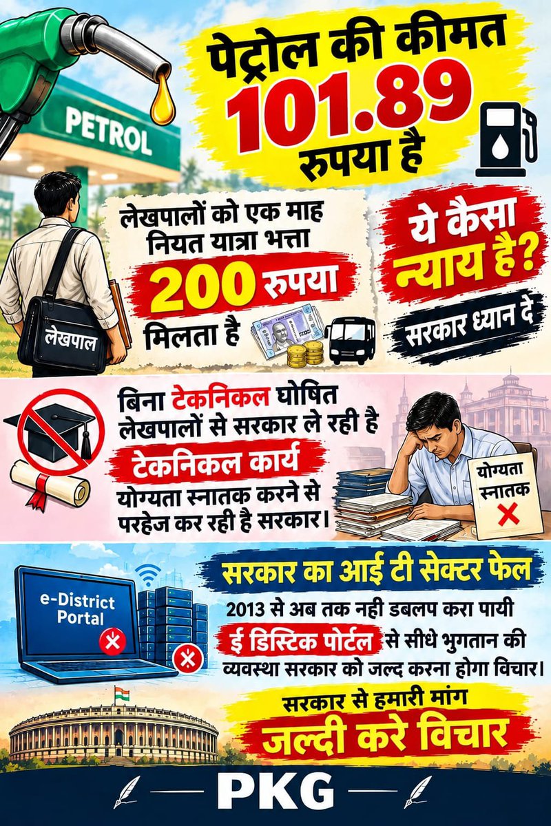 sonubha24255888's tweet photo. #लेखपाल_की_जायज_मांगे

@myogiadityanath
 @CMOfficeUP
 @Aamitabh2
@brajeshpathakup
 @aajtak
 @ABPNews
@DainikBhaskar
 @JagranNews
 @LekhpalSkn
 @TheNewspinch
 @up_lekhpal2
 @UPGovt
 @InfoDeptUP
 @TheLallantop
 @News18UP
 @AnimeSam_ https://t.co/AIAkzmt3l8