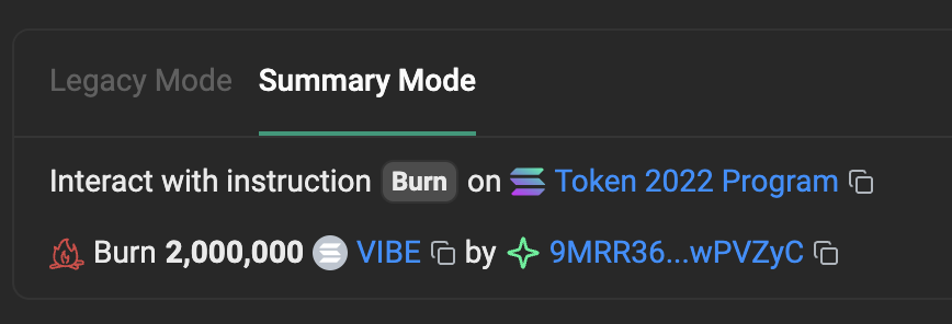 VibeCheck_Tech's tweet photo. Use 1,000,000 tokens to unlock 10 premium website scans. Those tokens will be permanently burned.

As the token’s value increases, we’ll reduce the token cost of 10 premium scans, while continuing to support our deflationary model.

Already burned: 2,000,000 $VIBE 🔥 https://t.co/gGagyOxONp
