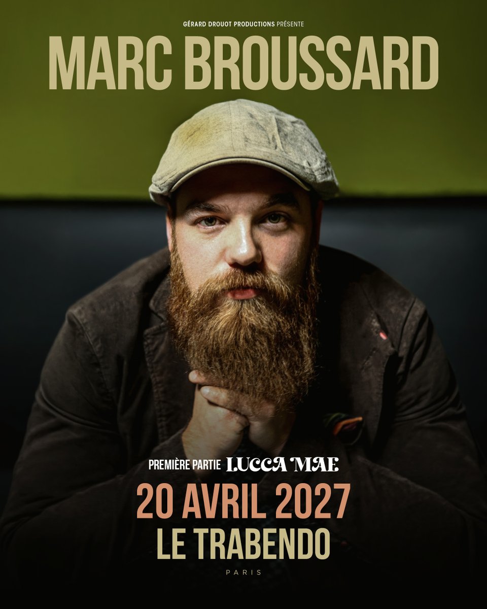 GDP's tweet photo. Tenez-vous prêts, dans 30 minutes la prévente va ouvrir pour @MarcBroussard  au Trabendo à Paris le 20 avril 2027 avec Lucca Mae en première partie. ! 🔥

🎟️ Ne loupez pas la prévente, réservez vos places sur https://t.co/dfgNN17rFx

Son nouvel album, Chance Worth Taking, marque une nouvelle étape dans sa carrière avec un répertoire entièrement composé de titres originaux de blues et de soul. Produit par les figures du blues Joe Bonamassa et Josh Smith, aux côtés de Calvin Turner, l’album mêle soul-blues, blues-rock et funk aux influences de la Louisiane, porté par la voix à la fois chaleureuse et puissante de Broussard.