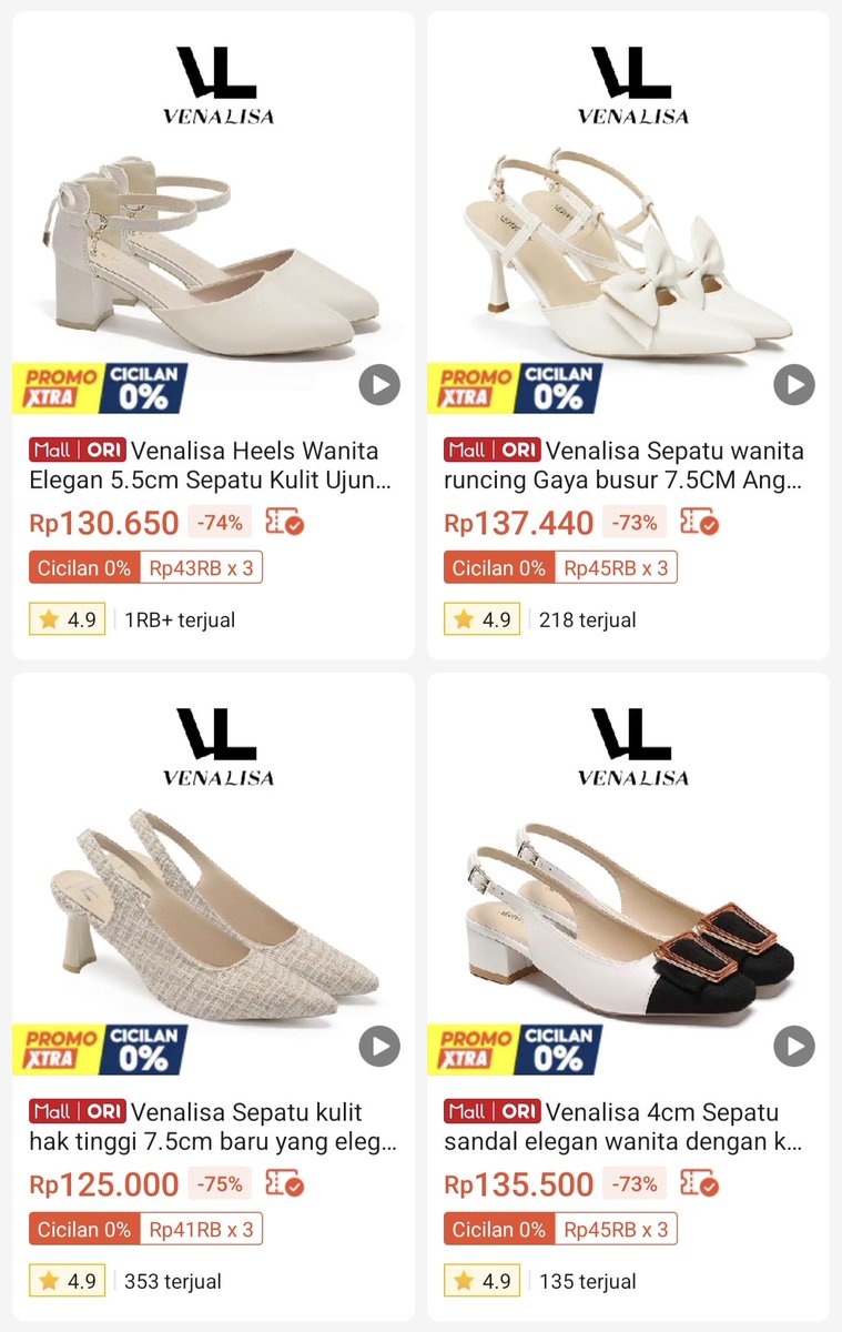 sonnenuna's tweet photo. YOUR NEXT DREAMY HEELS COULD BE RIGHT HERE👠🤩✨

Modelnya cantik-cantik &amp; harganya masih under 200K. Cakep di kaki, aman di dompet juga☺️💗 https://t.co/ttlwEFrWJK