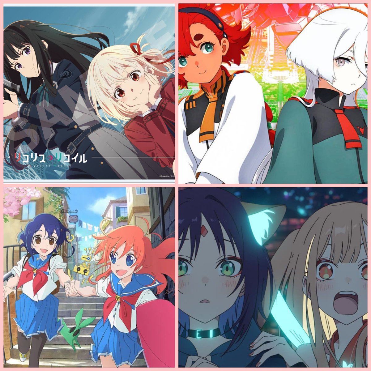 Yuzuchi85's tweet photo. Animes originales donde la prota se queda con su chica y salvan el mundo🌟🌈 #yuri #anime https://t.co/WDuVgKFtY2