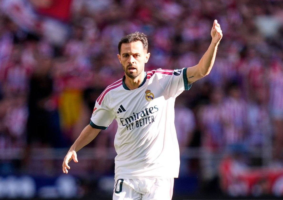 MadridPlusAR's tweet photo. 🚨 متوسط استحواذ ريال مدريد على الكرة هذا الموسم:

- مع برناردو سيلفا كأساسي: حوالي 57%.
- برناردو سيلفا على مقاعد البدلاء: حوالي 47%. https://t.co/wALYi3XUTT