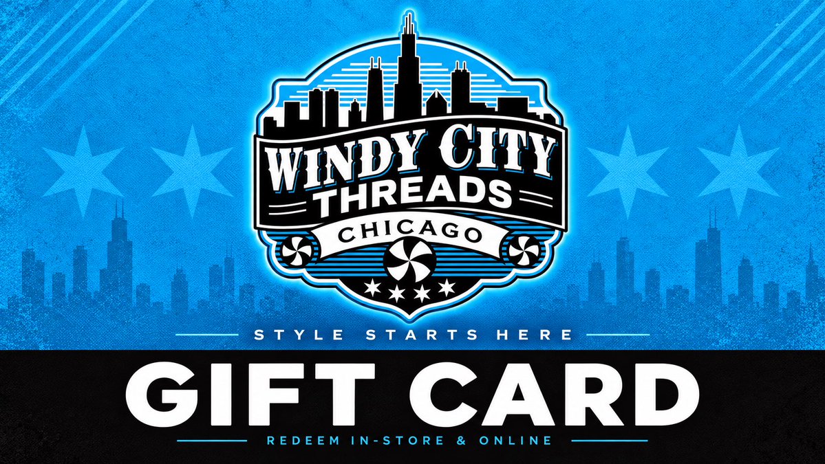 312SportsCards1's tweet photo. Who wants a $50 gift card to spend in the Windy City Threads shop? Just LIKE &amp; RT and you’re in! #WindyCityHits https://t.co/bwMA6CechS