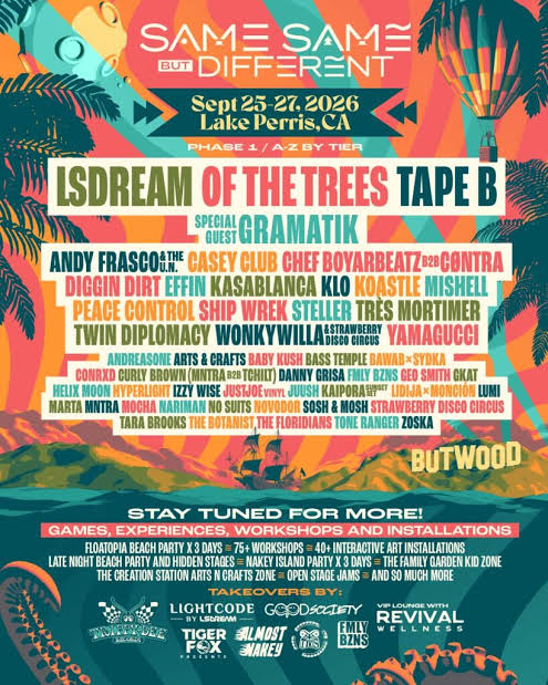 sanietickets's tweet photo. Tickets On Sale Now

Same Same But Different Festival

September 25-27, 2026
@ Lake Perris State Recreation Area, Perris, California, USA

Buy Tickets > https://t.co/k4tfP6mQbb

#SameSameButDifferentFestival #FestivalTickets https://t.co/bebsZID7RT