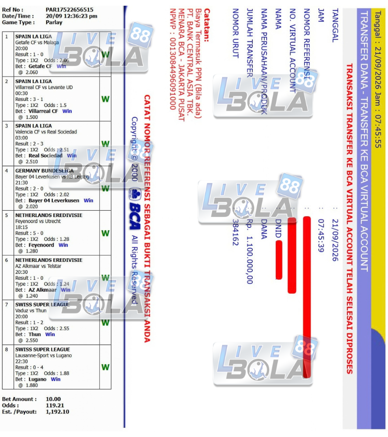 livebola88's tweet photo. Bro, selamat ya! akhirnya broku yang jadi pemenang!ππΈ
Withdraw langsung di proses anti scam-scam club π₯π₯
Selengkapnya check di bio!
#livebola88 #livebola88sports #livebola88parlay #livebola88bola #parjal #bojal #mixparlay #bolajalan #parlayjalan https://t.co/sp0MnB9ZL7