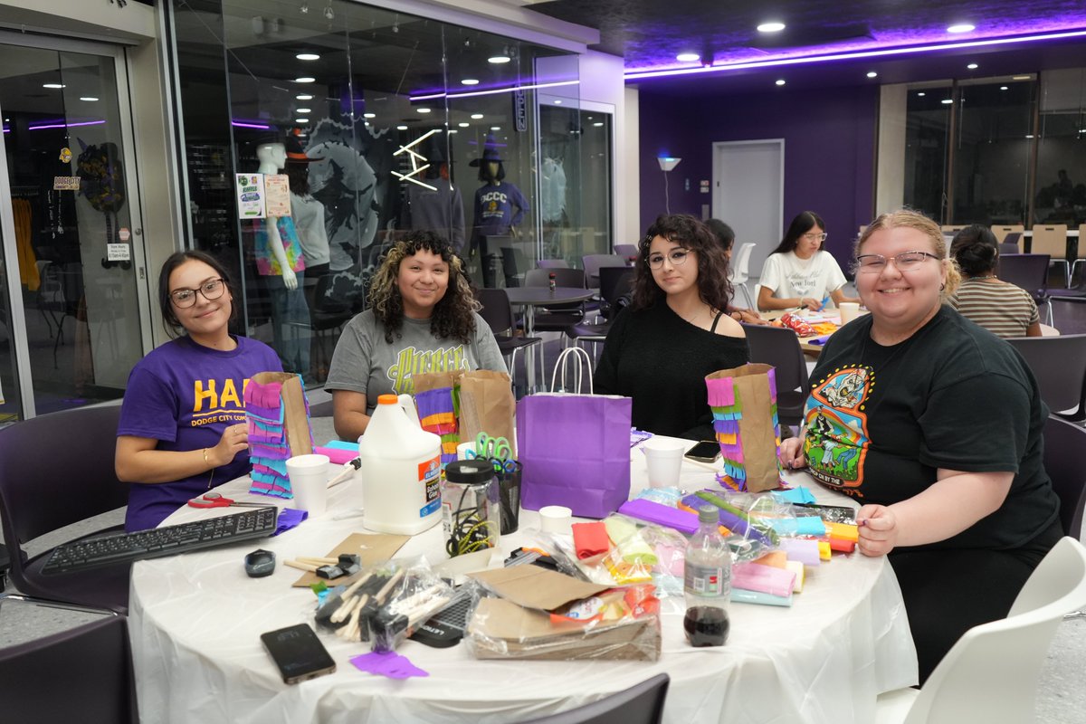 DodgeCityCC's tweet photo. DC3 students celebrated Hispanic Heritage Week, Sept. 14-18, with five days of culture, community and campus fun hosted by the DC3 Hispanic American Leadership Organization (HALO). Students connected with Hispanic culture while enjoying music, games and traditional refreshments. https://t.co/MdAwmxZ9mo