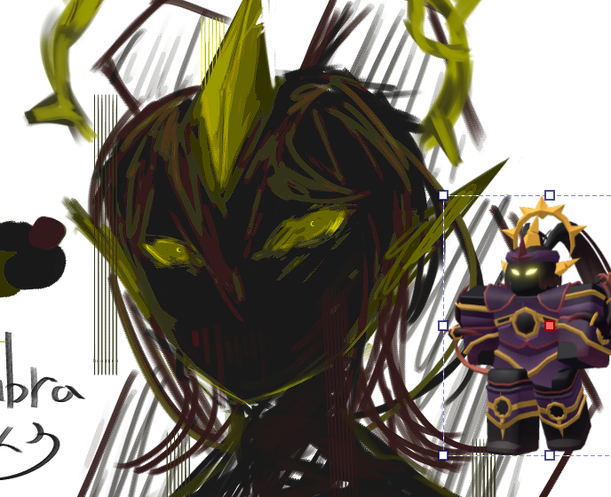 Phantomichere's tweet photo. #towerdefensesimulator
umbra design. not a fan as i dont feel like it reflects her "i got directly mauled by a cage for a fallen god" thing enough https://t.co/qS2gymPz4G