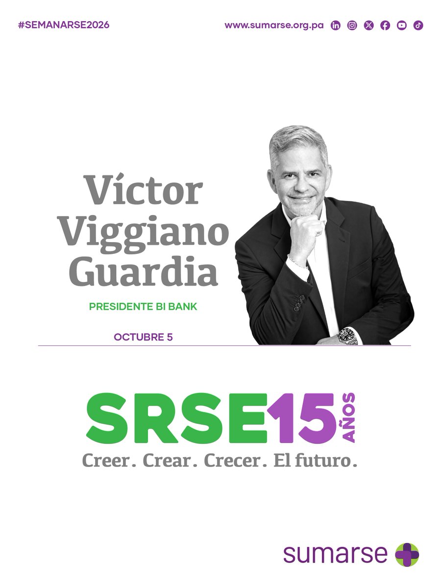 Sumarse's tweet photo. 💬 Victor Viggiano Guardia, Presidente de BI Bank, comparte unas palabras en la Cena Inaugural de la #SemanaRSE2026. BI Bank es el Auspiciador Platinum de esta edición.
➡️ Conoce la agenda: https://t.co/ObZnR5bWEi
#SRSE15Años #CreerCrearCrecer #Sumarse https://t.co/qwDH7o3ETV