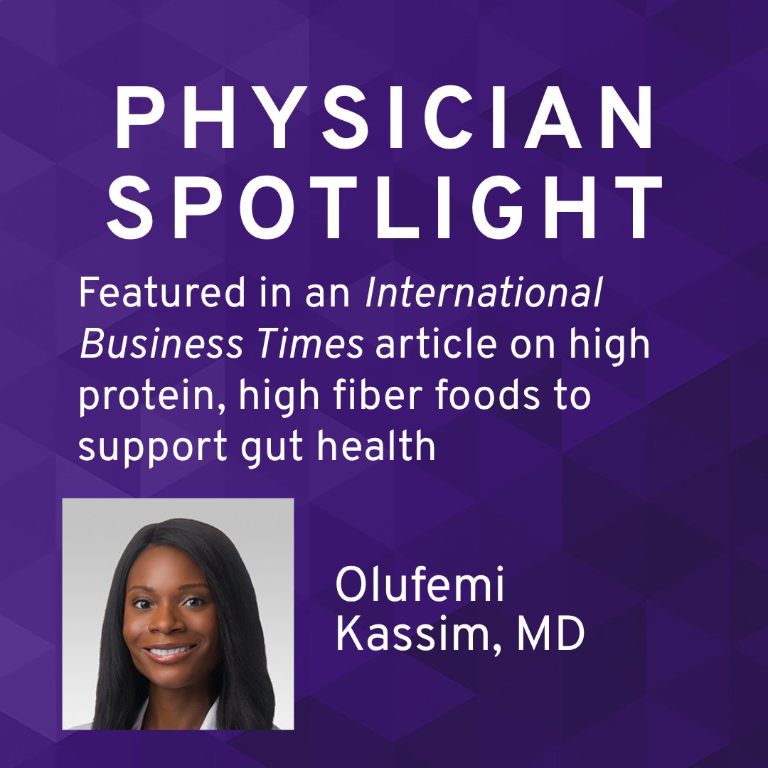 NMGastro's tweet photo. Northwestern Medicine gastroenterologist Olufemi Kassim, MD, spoke with @IBTimesAU on fiber’s role in supporting a healthy gut microbiome and cautions readers on the consumption of high protein without adequate fiber intake. Read the full article here: https://t.co/s1i2CyhazR 

#WomenInMedicine #WomenInMedicineMonth #NMDigestiveHealth