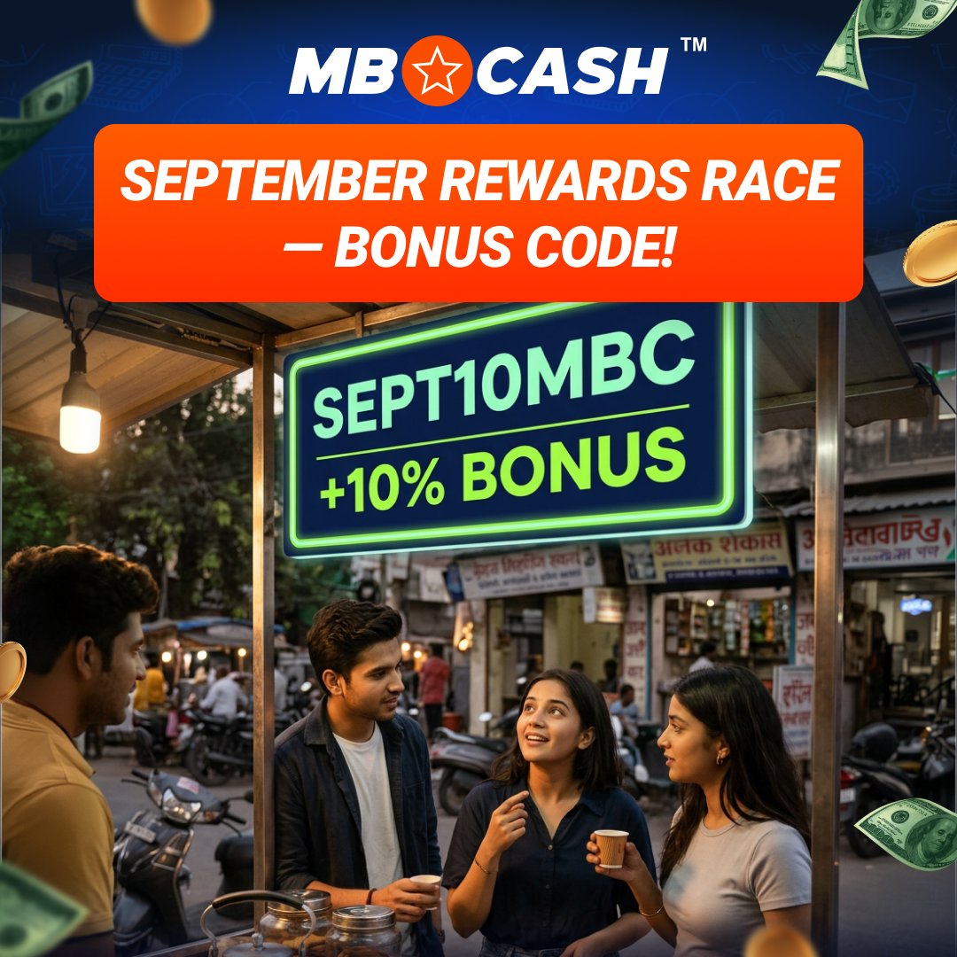 MBC_India_eng's tweet photo. 🎁 SEPTEMBER REWARDS RACE! 🏁

Use SEPT10MBC &amp; get:
🔥 +10% on your next deposit
💰 Up to $10 bonus
⏰ First 50 activations only!
Deposit → Enter code → Claim your bonus 🎉

Don’t miss out! 👀

T&amp;Cs apply.

https://t.co/hW8AggN8sW https://t.co/kKhdUPl2KX