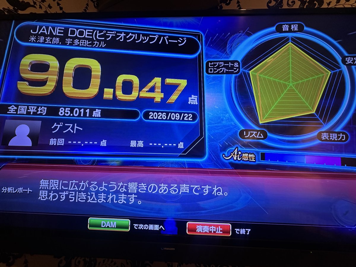 MikaLyric's tweet photo. 今日の歌練🎤
JANE DOE
(ΦнΦ) و ̑̑ ｸﾞｯ ! https://t.co/1FG3uQ2z9X