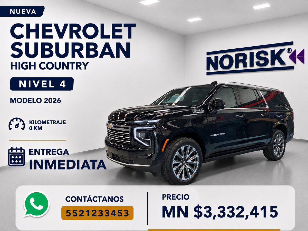 NoriskMexico's tweet photo. Vehículos Blindados Norisk México
📲 Contáctanos:
WhatsApp: +52 55 2123 3453 https://t.co/6tdJVi9l1j