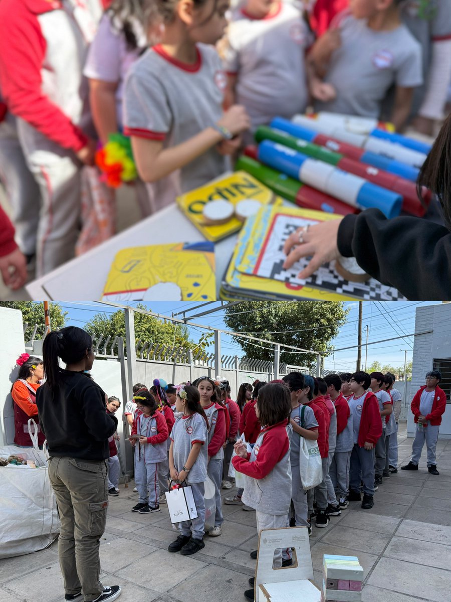 Josefermanelli's tweet photo. Así celebramos el Día del Estudiante y el comienzo de la Primavera en el Centro Educativo Peter Pan 🌸🌈 kermés ambiental, ecocanje circular y un mega festejo sustentable. https://t.co/a7GZZjYlkg