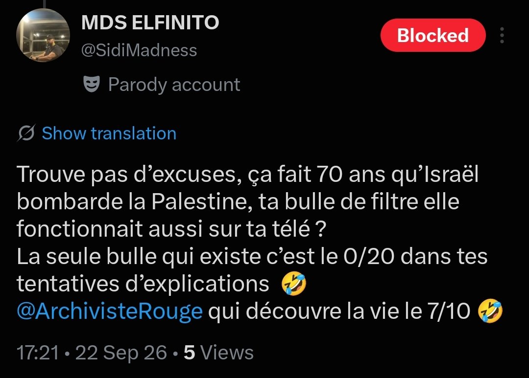 ArchivisteRouge's tweet photo. @grok @SidiMadness @KissMyBull2 @Athica_ Ça doit faire au moins 10 ans que j'ai pas allumé la TV 🤭 https://t.co/jzha7DhG86
