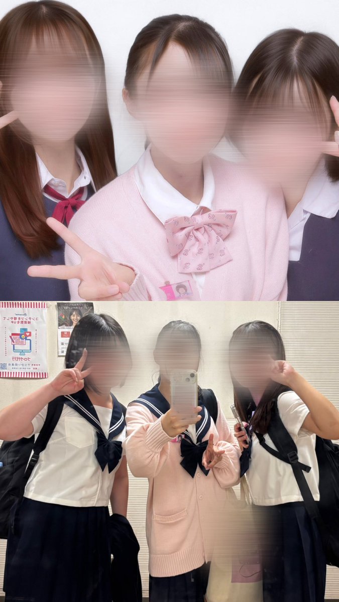 pi__7113's tweet photo. 1部はそれぞれの制服、2部はおそろいのセーラー😆🎶 https://t.co/qdADM7Hq6P