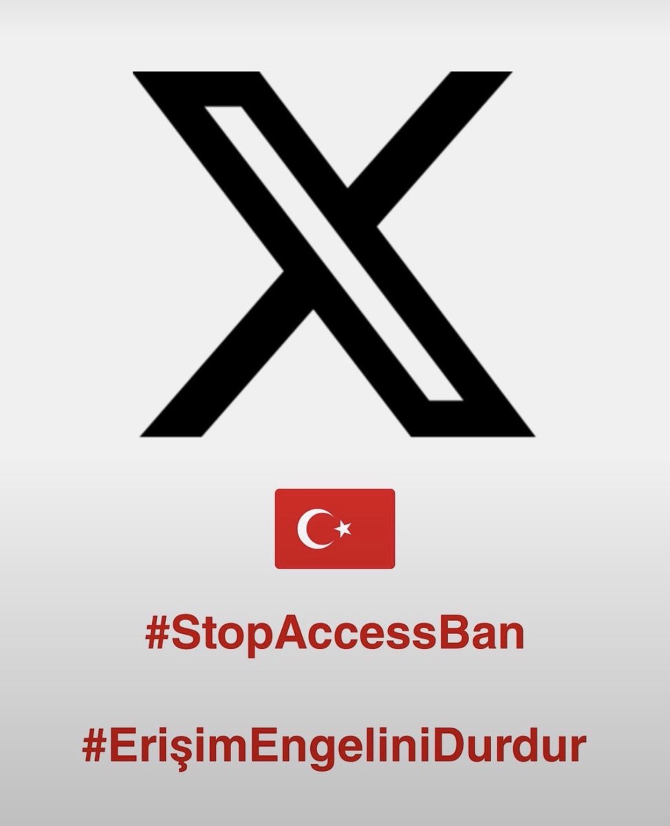bengibaser's tweet photo. 🇹🇷 Türkiye'de binlerce X hesabı, sadece muhalif görüşler belirttiği için gerekçesiz şekilde erişim engeli yedi.

Twitter (X) yönetimi ve @elonmusk bu hukuksuz kararları işleme koydu.

Türk muhalefeti ise sessiz.

Hastag çalışmasına katılın…

#ErişimEngeliniDurdur #StopAccessBan https://t.co/RQ8QJmwJMz