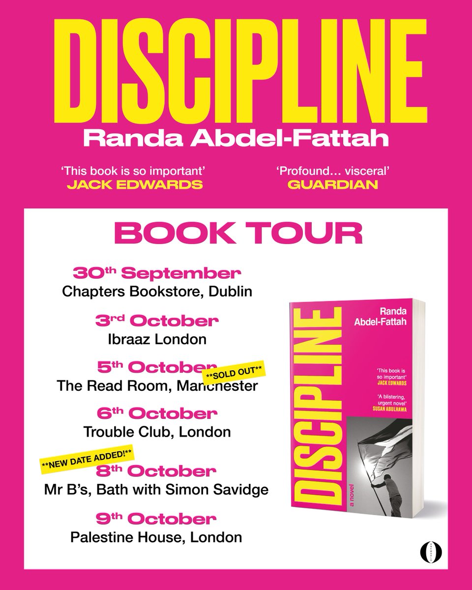 OneworldNews's tweet photo. 📣 New date added!! 📣 

@mrbsemporium in Bath will be hosting an evening with @RandaAFattah in conversation with @SavidgeReads  on 8th October!

Head to the link in our bio for tickets

The Read Room's event in Manchester is now sold out!

Grab your tickets here ➡️ https://t.co/f8BrfVyNhQ