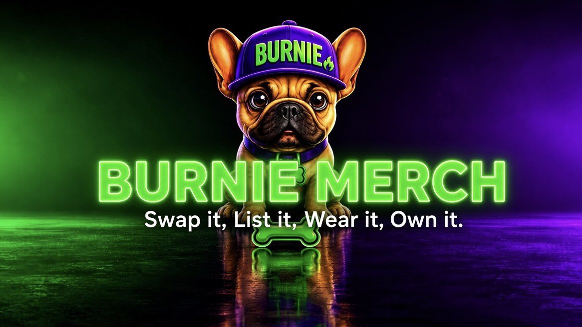 Burnie_Dex's tweet photo. 🔥🐶 NEW $BURNIE MERCH 🐶🔥
Head over & check out the fresh $BURNIE merch — Swap it. List it. Wear it. Own it.
Every purchase fuels the burn 🔥 and feeds the pup 🐾
👉 https://t.co/3XhI4BjUMC
Let’s run it up, pack! 🚀💎
#BURNIE #FeedBurnie #RobinhoodChain #RobinhoodBlockchain #MemeCoin #CryptoMerch #BurnToEarn #FeedThePup