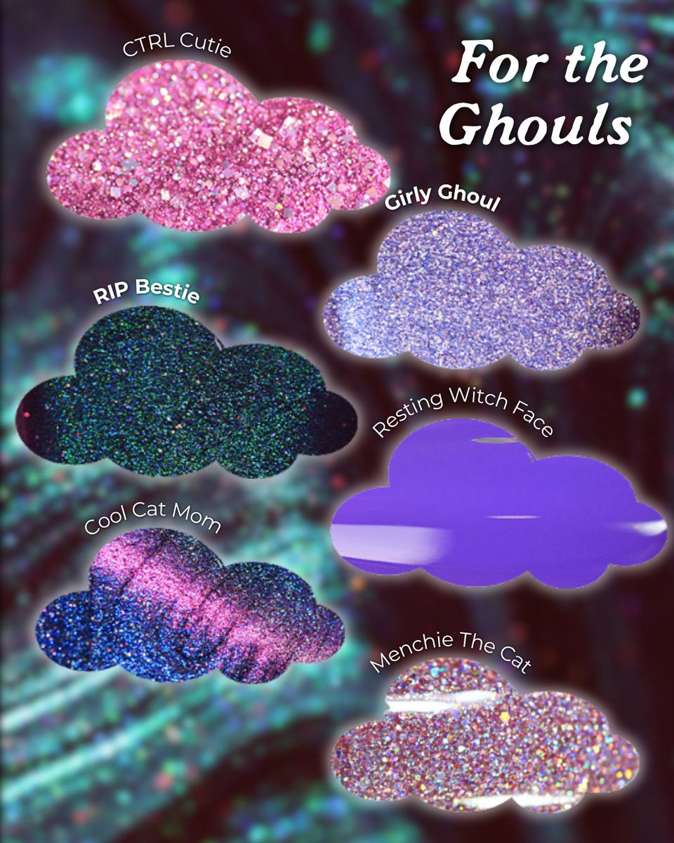 holotaco's tweet photo. Cast a spell upon your entire mani 💅 Are you entering darkness 🦇, keeping it light for the ghouls ☁️ or diving into nightmares? 🌙👇
#holotaco #holotacoxsafiya #holotacoxsafiyavol2 💿🌮 https://t.co/hO3U45XjqA
