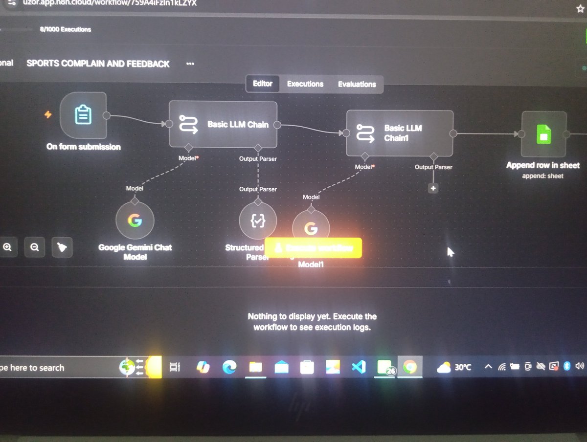 Limelight_06's tweet photo. #DAY_7 
Today with @HavilahAcademy I created a sports complaint feedback model to help students report sports related problems to proper authorities. Learning and building, couldn't ask for more 
#Havilah #LearningOutside #AI https://t.co/ALC7Xbb2od