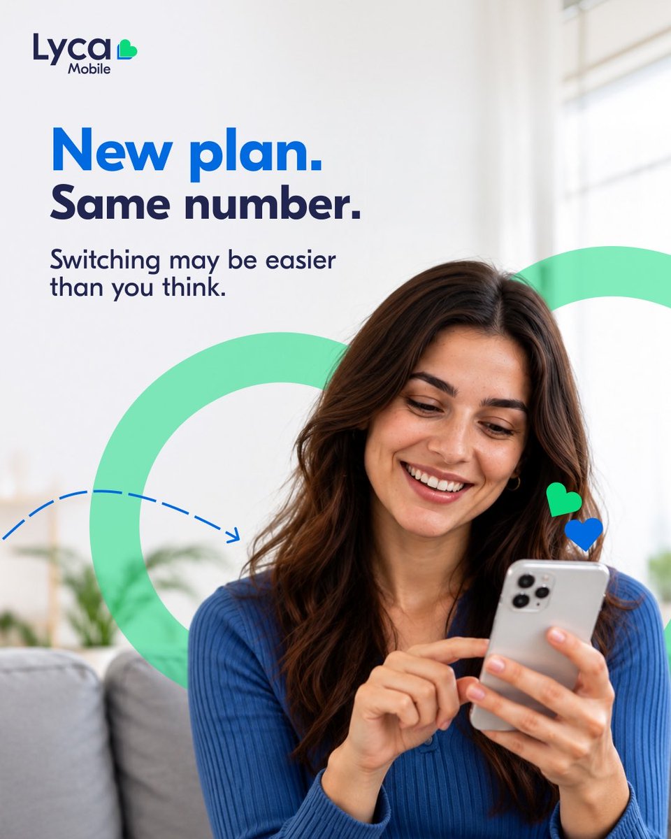 LycaMobile_us's tweet photo. Thinking about switching phone plans but worried about changing your number? 

Swipe through to see how easy number porting to Lyca Mobile really is! 📲✨ https://t.co/SguiO6DqbL