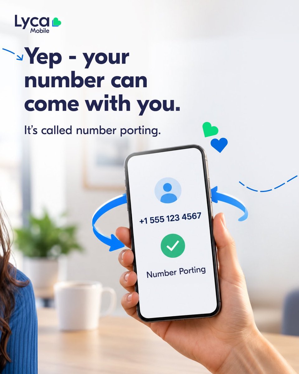 LycaMobile_us's tweet photo. Thinking about switching phone plans but worried about changing your number? 

Swipe through to see how easy number porting to Lyca Mobile really is! 📲✨ https://t.co/SguiO6DqbL