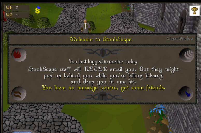 stonk_scape's tweet photo. @AviFelman You missed logging into StonkScape. https://t.co/CcQjdrXHTO