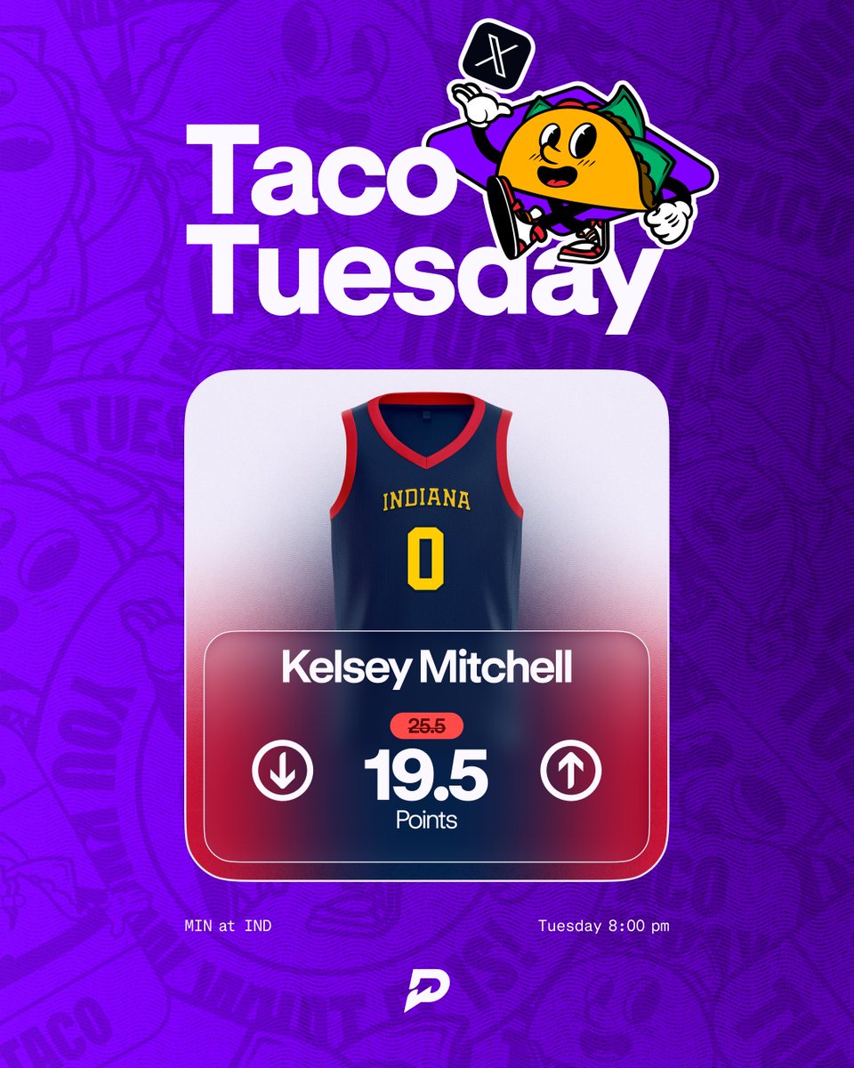 PrizePicks's tweet photo. Ol' Reliable Taco 🌮 https://t.co/1STJrzCfHx