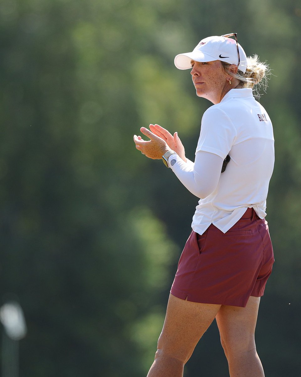 AlabamaWGolf's tweet photo. Lydia Lasprilla became the second head coach in program history to win a tournament in their UA head coaching debut! #RollTide https://t.co/RF5Jbi5Otp